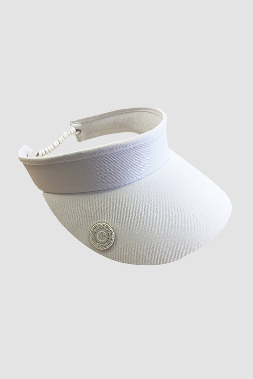 Plain wired visor - white