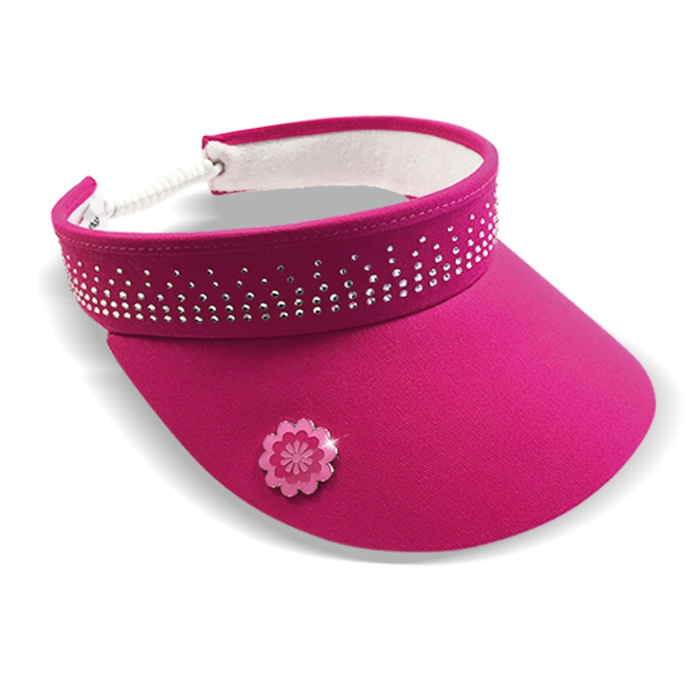 Crystal embellished visor - Pink