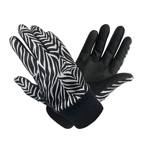 Polar stretch winter gloves (pair) - Zebra