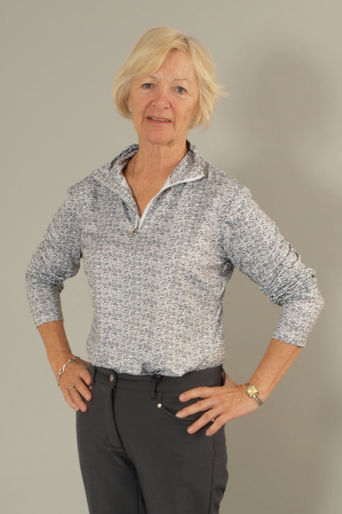 A winner from JRB ladies golf, this ladies golf top is designed in a soft fabric. For great golf clothes for women look no further than this brand. Ladies love wearing golf clothing, especially when it makes you feel stylish. We have ladies golf clothing sales but this stock will be sold before we do.