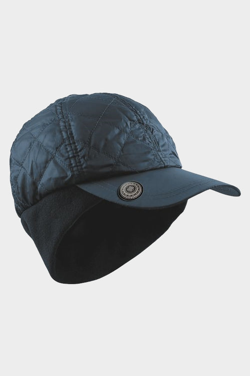 Quilted ball marker cap - navy