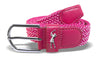 Two tone Woven golf belt - Pink and White