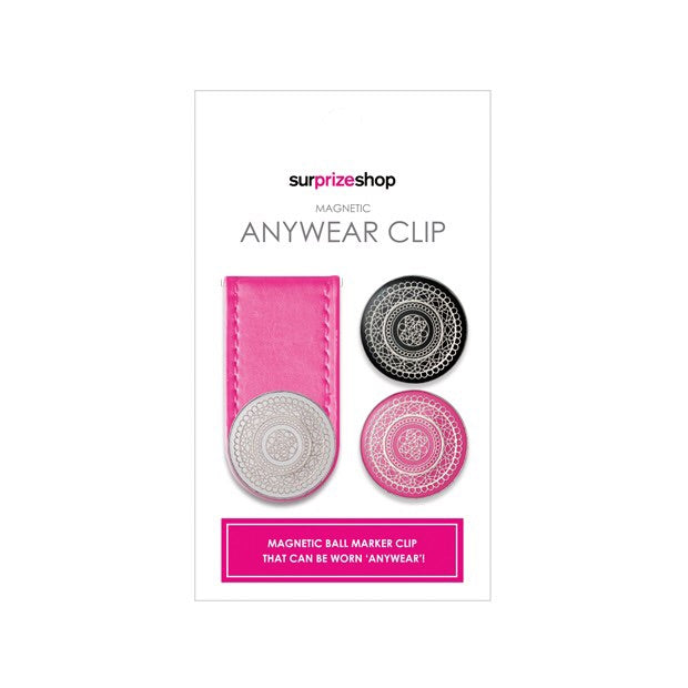 Ball marker Anywear clip - pink