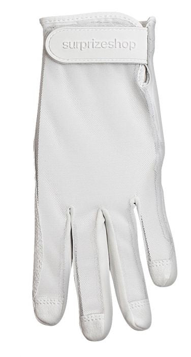 Sun glove - cabretta leather white (left hand)