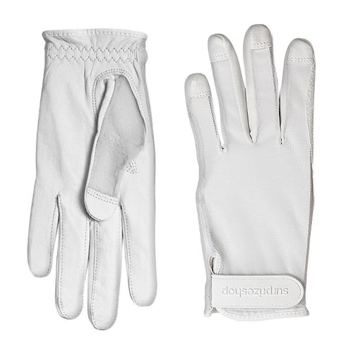 Sun glove - cabretta leather white (left hand)