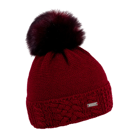 Sabbot Stela bobble hat - Speckled red