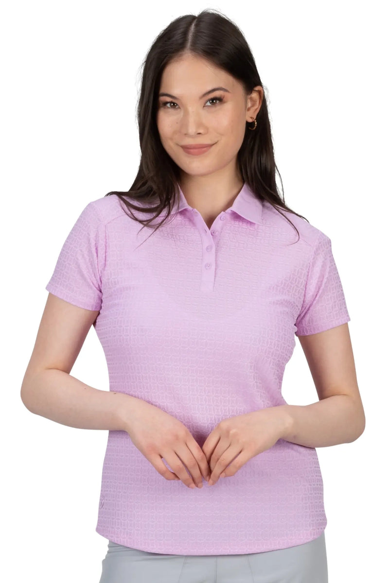 Nancy Lopez Journey short sleeved polo - Lilac