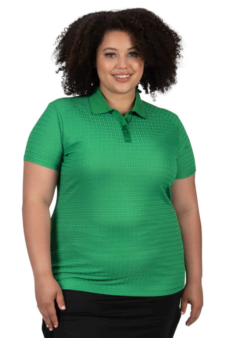 Nancy Lopez Journey sleeveless polo - Fern green