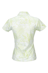 Nancy Lopez Lush short sleeved polo - Pistachio Multi