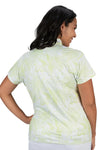 Nancy Lopez Lush short sleeved polo - Pistachio Multi