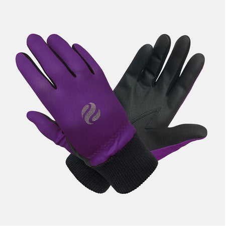 Polar stretch winter gloves (pair) - Navy snake