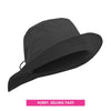 Waterproof rain hat - black