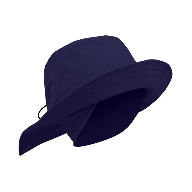Fleece lined waterproof rain hat - navy